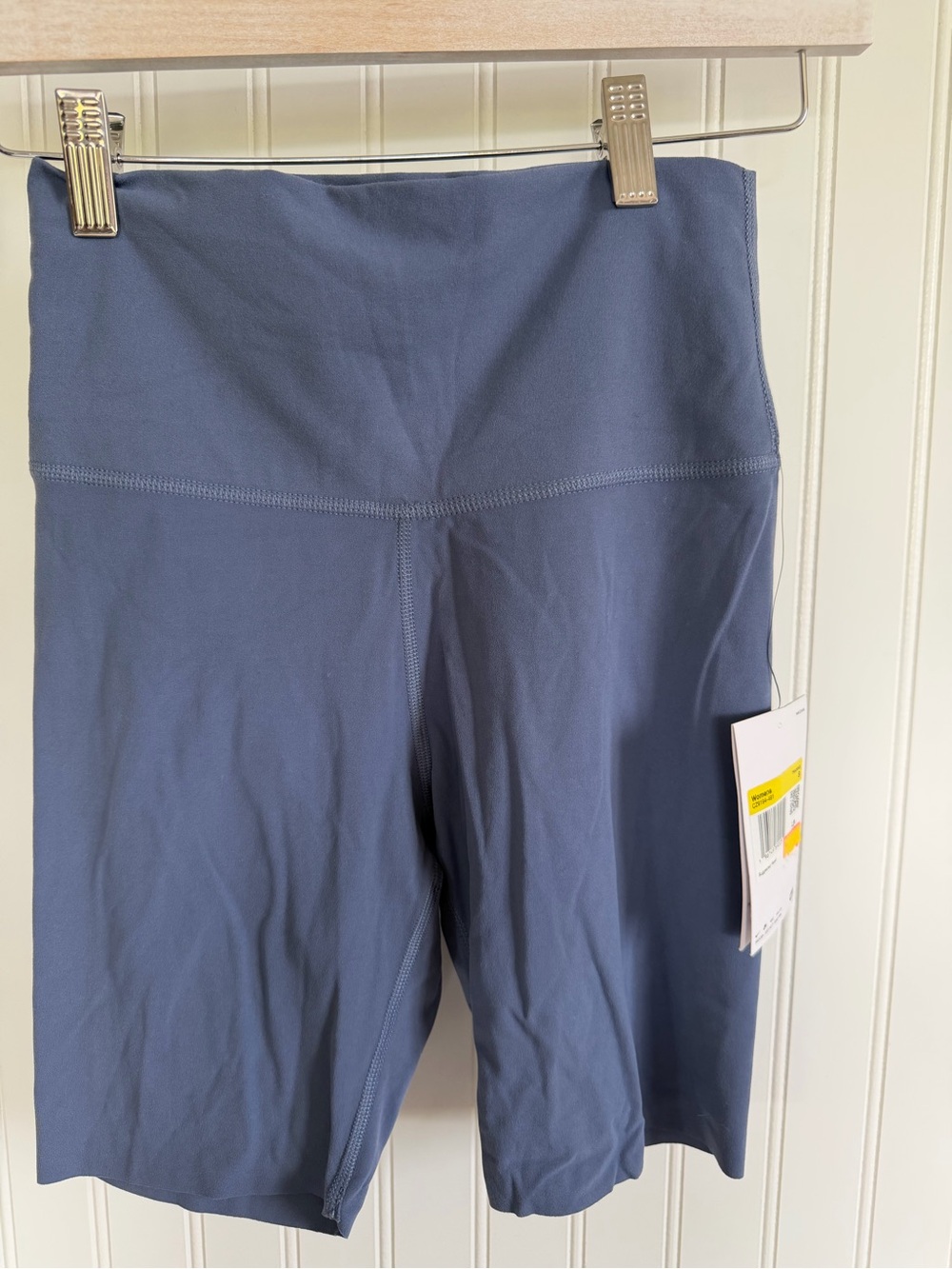 Nike Dri Fit Blue  High Wasted Yoga Shorts Women’s S Athletic Sporty NWT